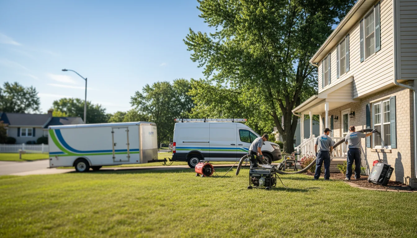 Flooded Basement Restoration And Cleanup With Repair in Thornburg, IA near me
